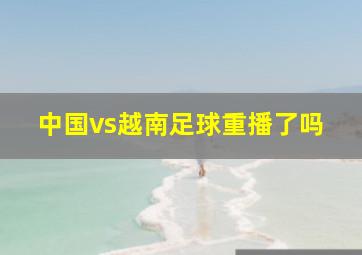 中国vs越南足球重播了吗