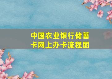 中国农业银行储蓄卡网上办卡流程图