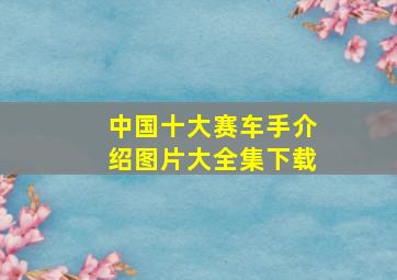 中国十大赛车手介绍图片大全集下载