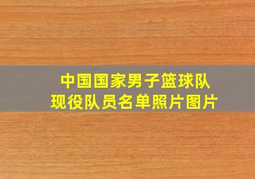 中国国家男子篮球队现役队员名单照片图片