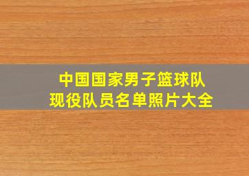 中国国家男子篮球队现役队员名单照片大全