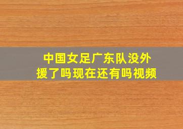 中国女足广东队没外援了吗现在还有吗视频