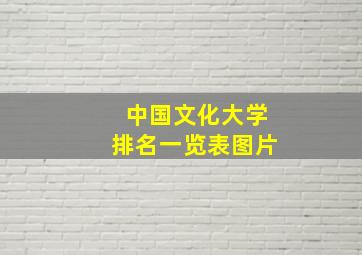 中国文化大学排名一览表图片