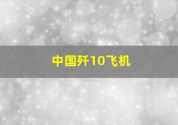 中国歼10飞机