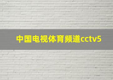 中国电视体育频道cctv5