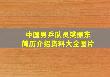 中国男乒队员樊振东简历介绍资料大全图片