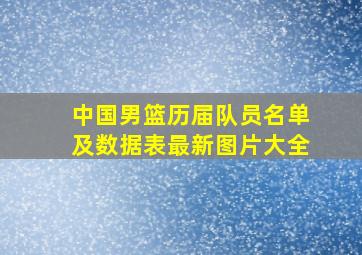 中国男篮历届队员名单及数据表最新图片大全