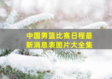 中国男篮比赛日程最新消息表图片大全集