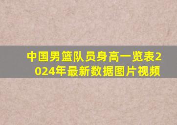 中国男篮队员身高一览表2024年最新数据图片视频