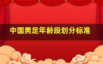 中国男足年龄段划分标准