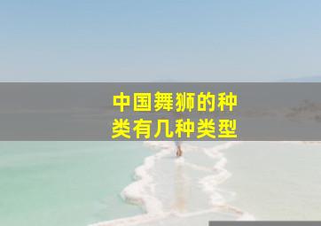 中国舞狮的种类有几种类型