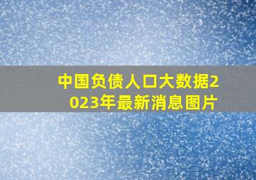 中国负债人口大数据2023年最新消息图片