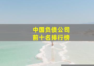 中国负债公司前十名排行榜