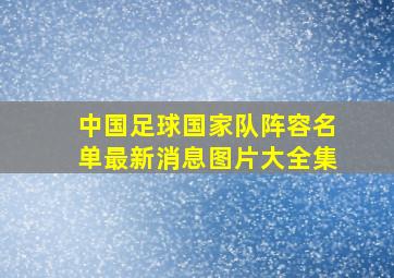 中国足球国家队阵容名单最新消息图片大全集