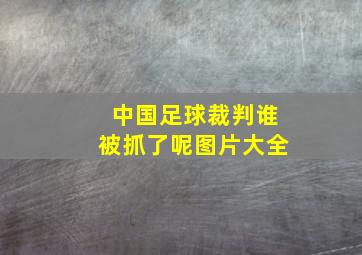 中国足球裁判谁被抓了呢图片大全