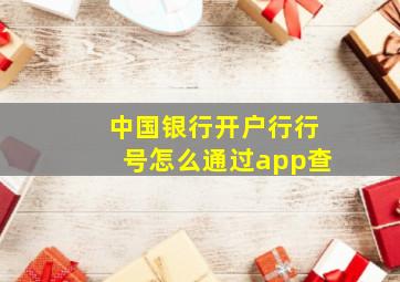 中国银行开户行行号怎么通过app查