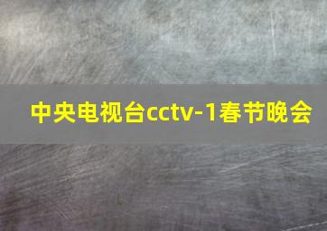 中央电视台cctv-1春节晚会