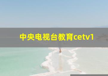 中央电视台教育cetv1