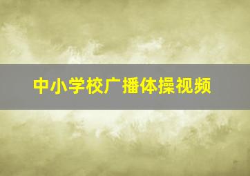 中小学校广播体操视频