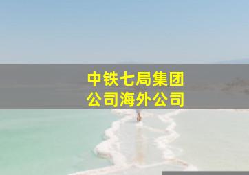 中铁七局集团公司海外公司