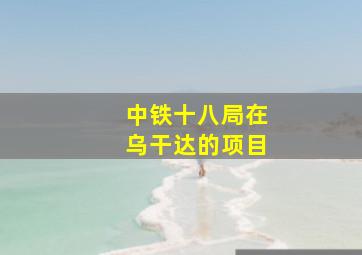 中铁十八局在乌干达的项目