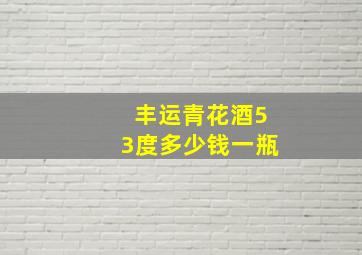 丰运青花酒53度多少钱一瓶