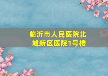 临沂市人民医院北城新区医院1号楼