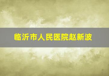 临沂市人民医院赵新波