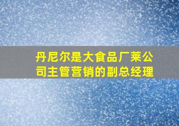 丹尼尔是大食品厂莱公司主管营销的副总经理