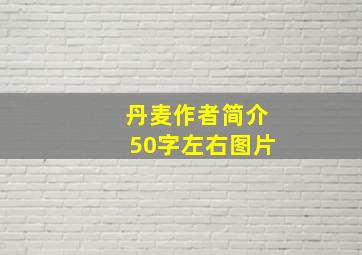 丹麦作者简介50字左右图片