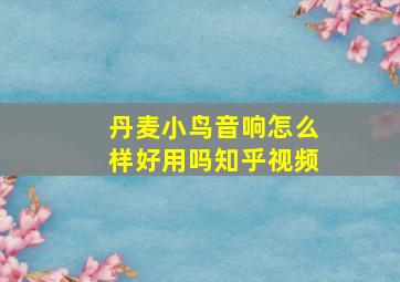 丹麦小鸟音响怎么样好用吗知乎视频