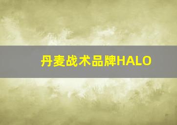 丹麦战术品牌HALO