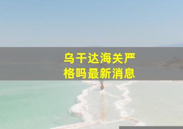 乌干达海关严格吗最新消息