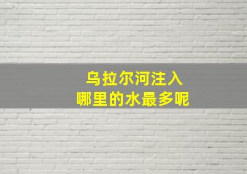 乌拉尔河注入哪里的水最多呢