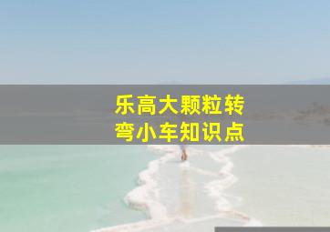 乐高大颗粒转弯小车知识点