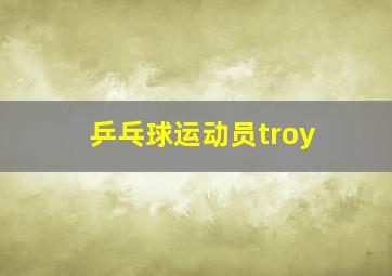 乒乓球运动员troy