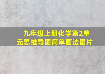 九年级上册化学第2单元思维导图简单画法图片