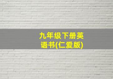 九年级下册英语书(仁爱版)