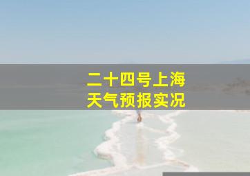 二十四号上海天气预报实况