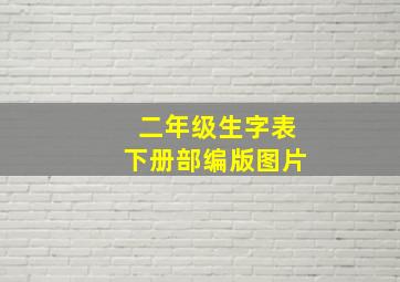 二年级生字表下册部编版图片