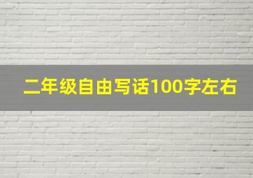 二年级自由写话100字左右