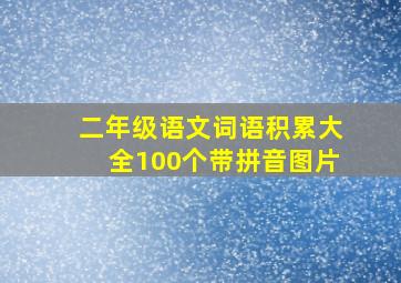 二年级语文词语积累大全100个带拼音图片