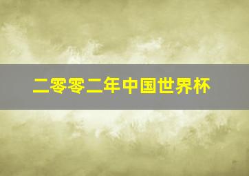 二零零二年中国世界杯