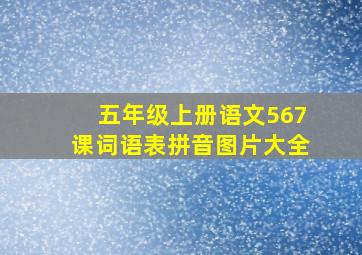 五年级上册语文567课词语表拼音图片大全