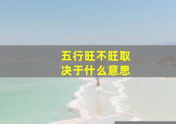 五行旺不旺取决于什么意思