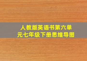 人教版英语书第六单元七年级下册思维导图