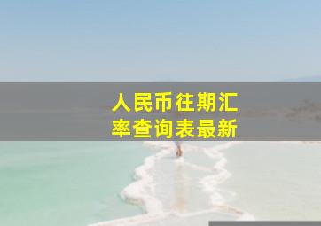 人民币往期汇率查询表最新