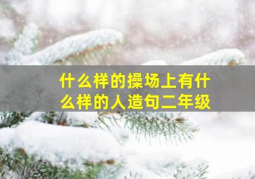 什么样的操场上有什么样的人造句二年级