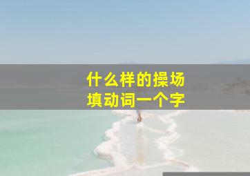 什么样的操场填动词一个字