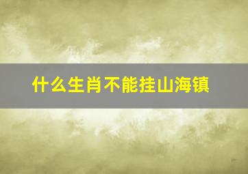 什么生肖不能挂山海镇